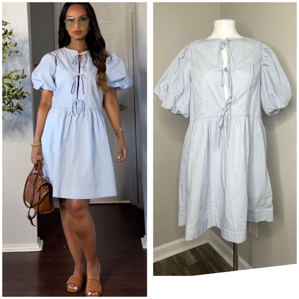 H&M BLUE BABY DOLL DRESS- SIZE MEDIUM 
- PRELOVED